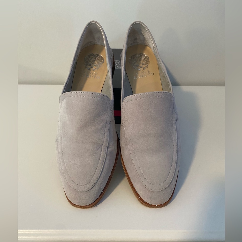 Vince Camuto vC- Cretinian Mountain Grey True Suede Slip-Ons